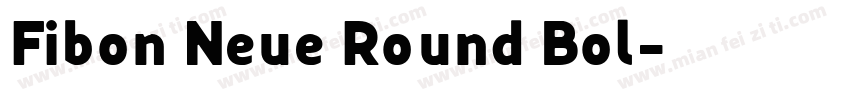Fibon Neue Round Bol字体转换